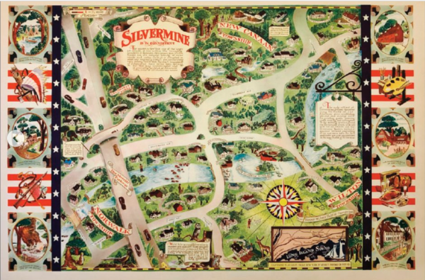 Map of Silvermine, Connecticut by John Vassos